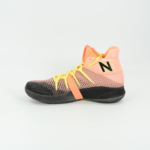 New Balance Men’s Peach and Yellow Athletic Mid-Top Sneakers main image 7